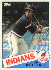 1985 Topps Baseball Cards      263     Mel Hall